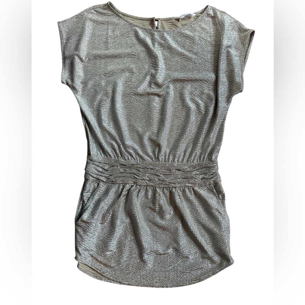BCBGeneration Metallic Gold Dress Size 8